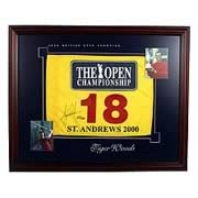 Tiger Woods Framed Signed 2000 British Open Pin Flag